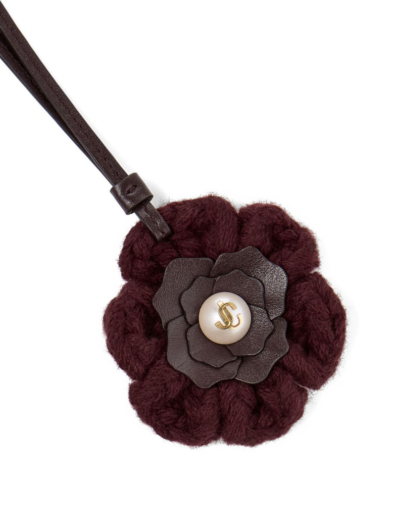 knitted flower charm 3