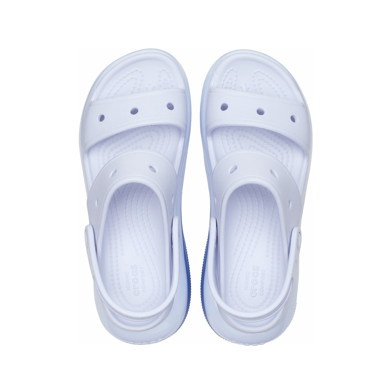 (WMNS) Crocs Mega Crush Sandals 'Light Blue' 207989-5AF - 4