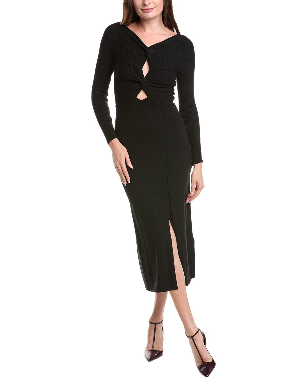 Sandro Wool & Cashmere-Blend Sweaterdress - 1