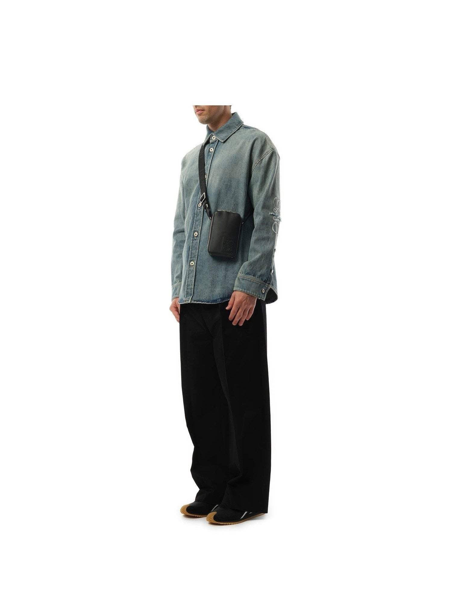 New Vertical Crossbody Pocket in Black - 4
