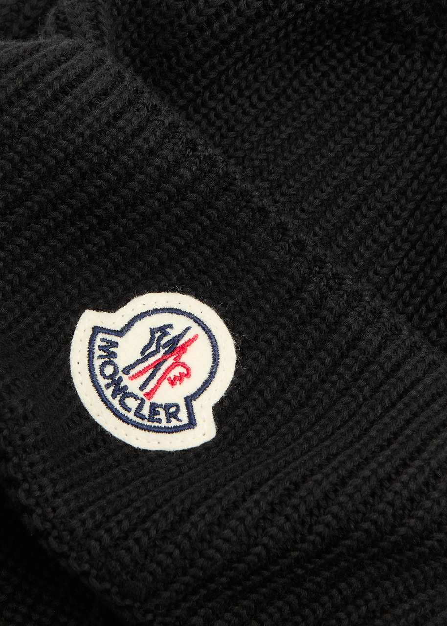 Moncler Logo Ribbed Cotton Beanie - 2
