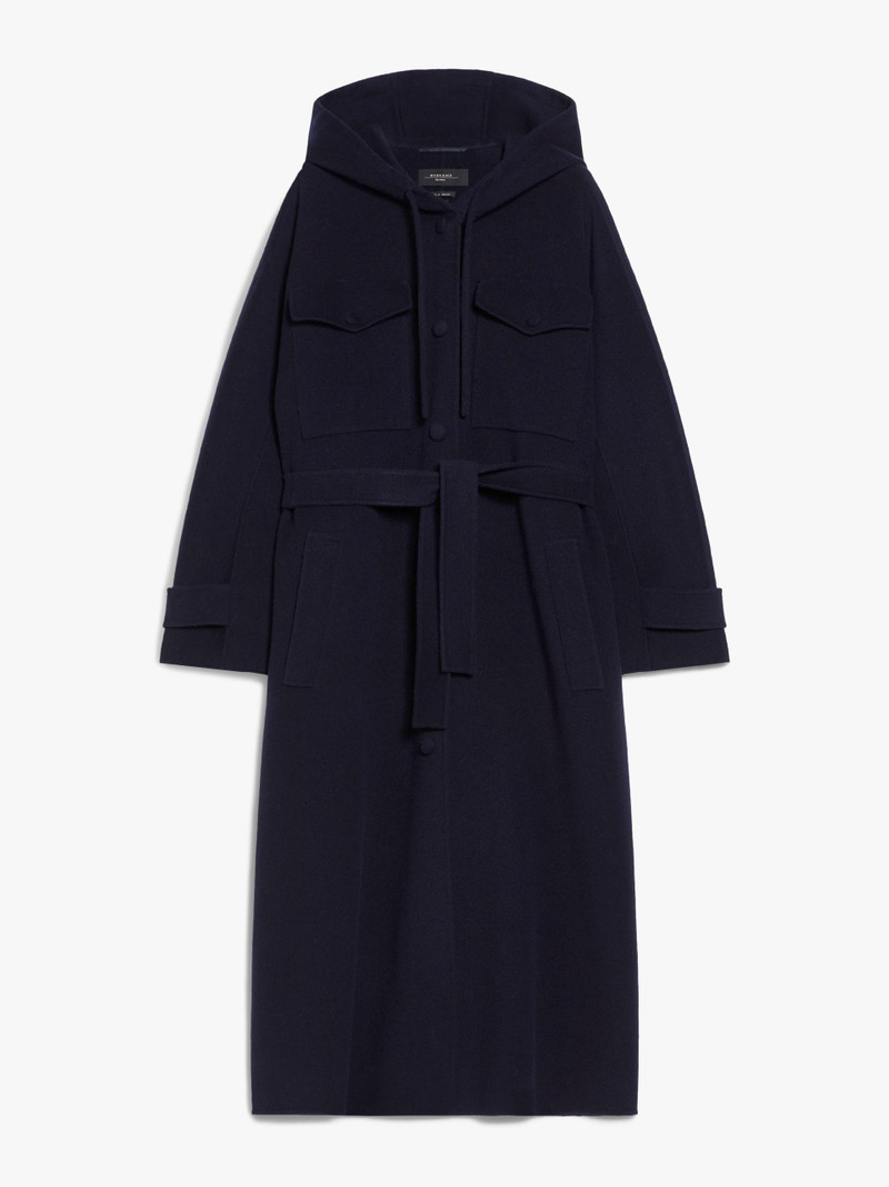 LEVANTE Long wool broadcloth coat 1