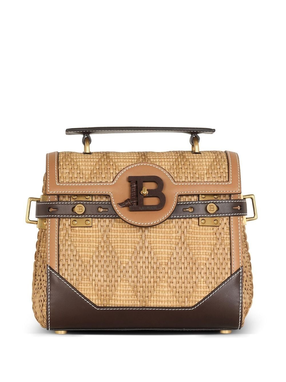 woven-wicker B-Buzz shoulder bag - 1