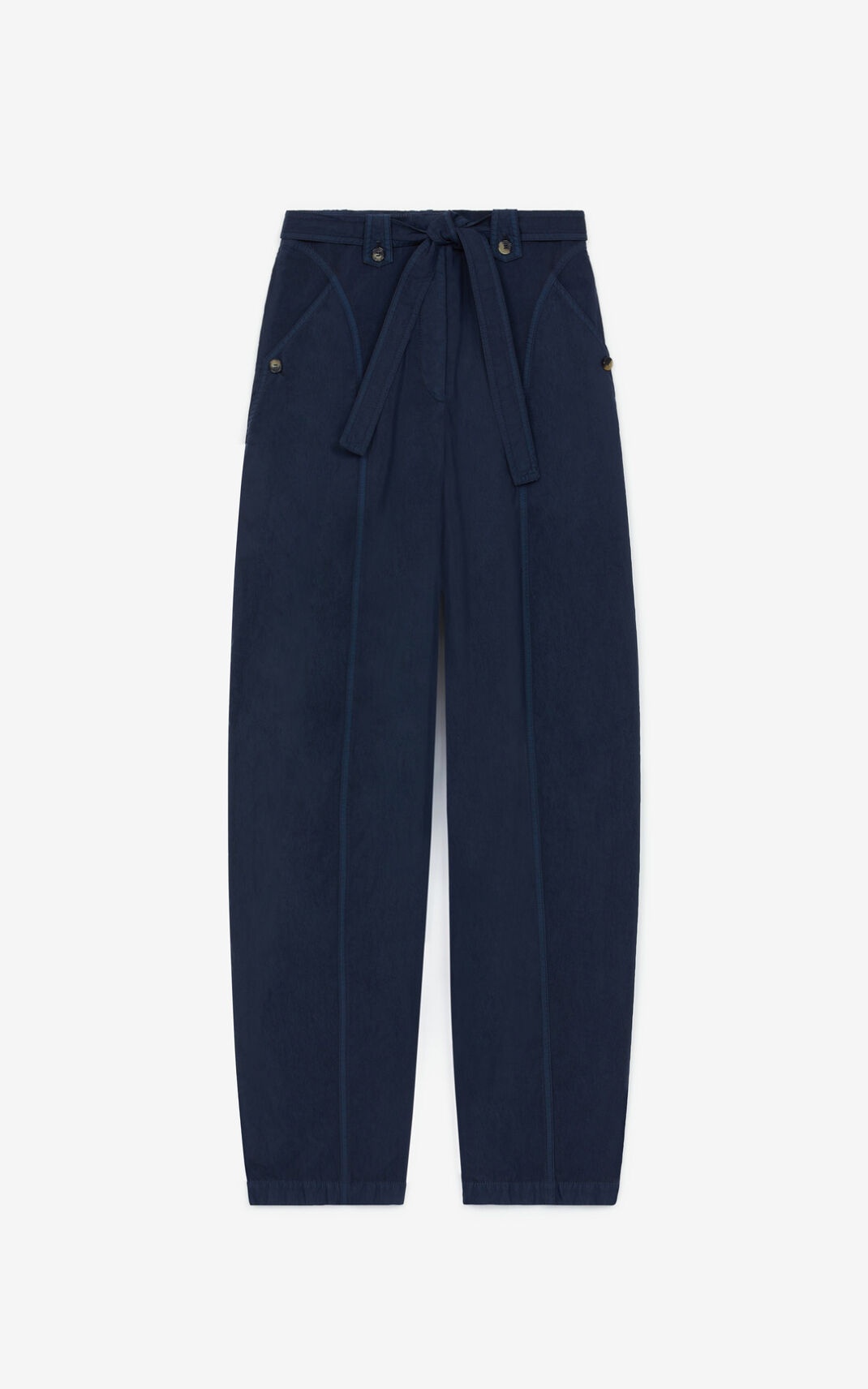 Tapered trousers with belt - 1