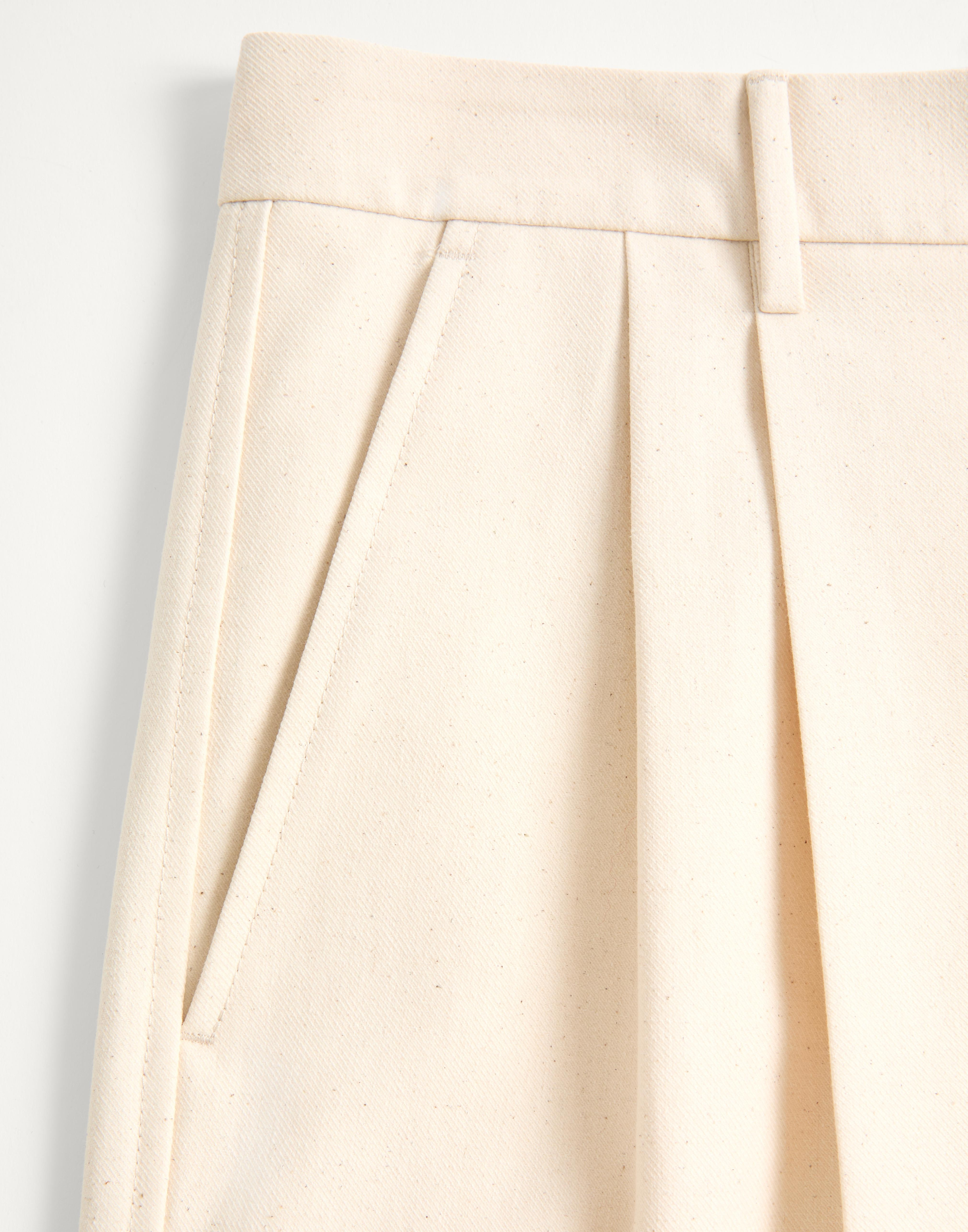 COTTON CANVAS CUFFED BERMUDA SHORTS - 6