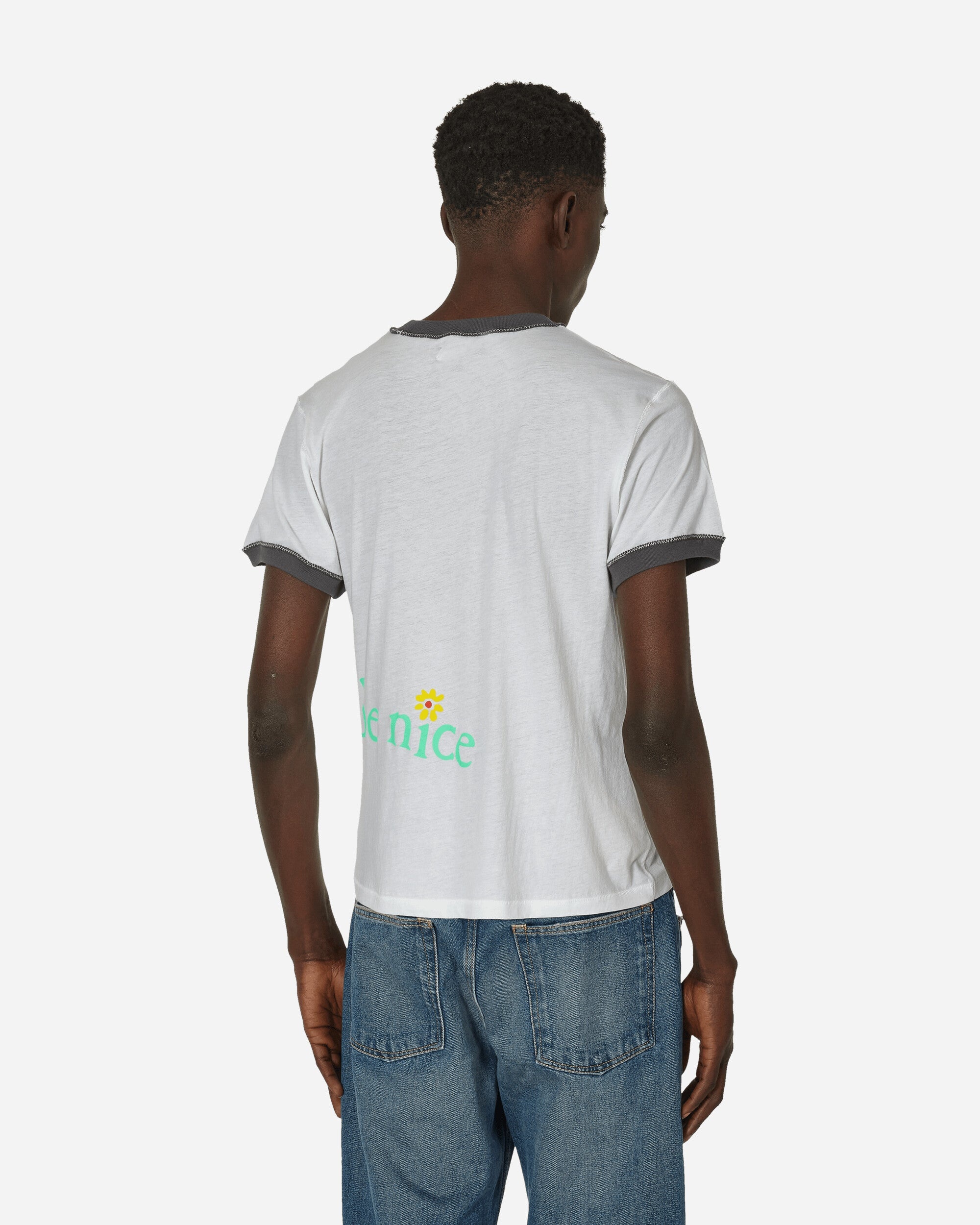 ERL Venice T-Shirt White | slamjam | REVERSIBLE
