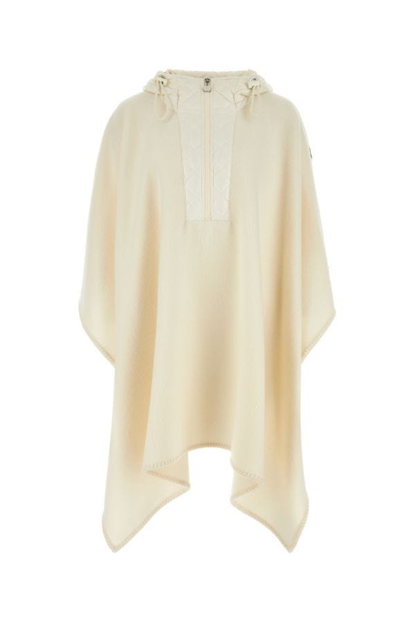 【関税＆送料込み】Moncler Ivory Wool Blend Cape Moncler Ivory felt cape | gebnegozionline | REVERSIBLE