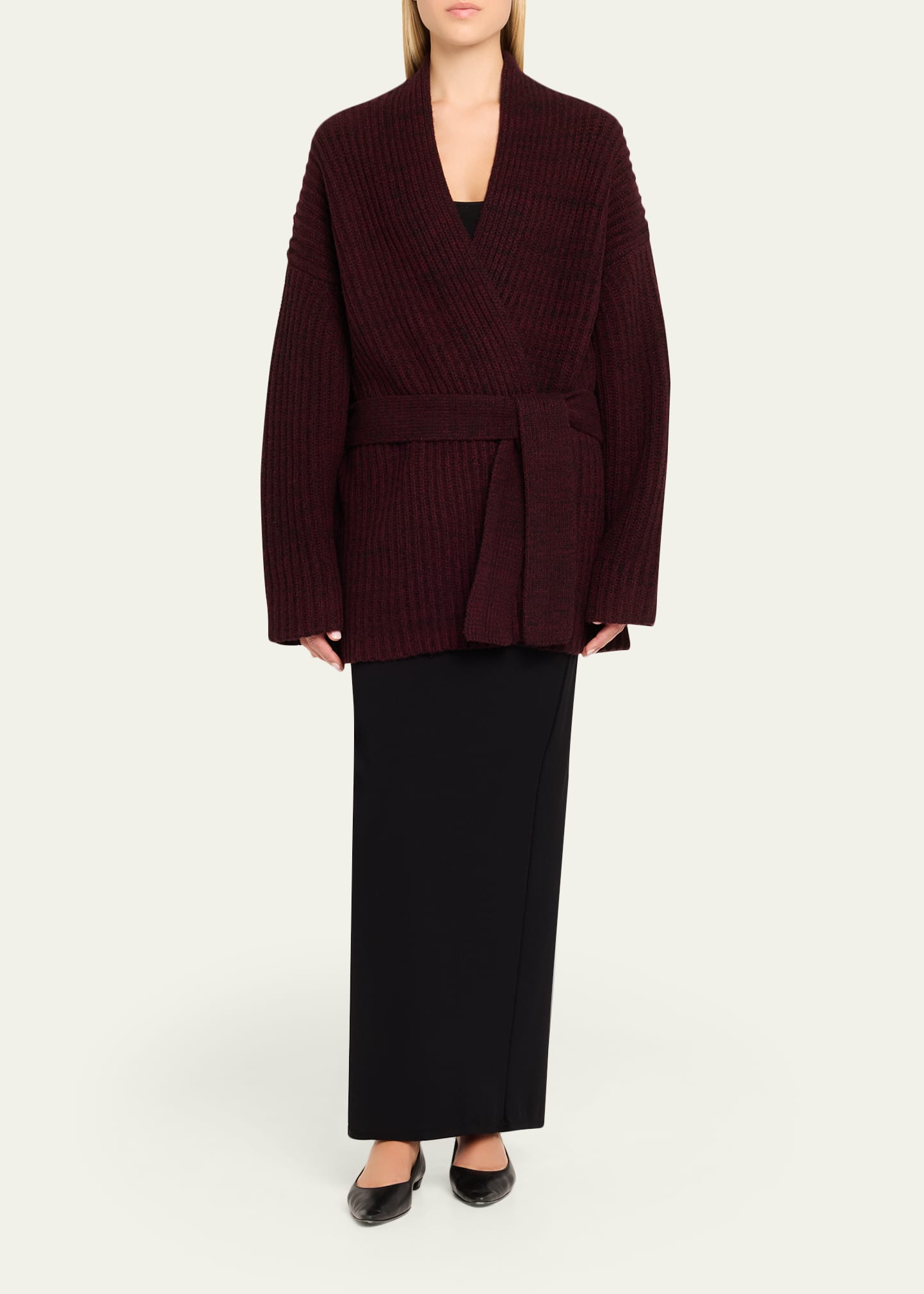 Paulina Wool Wrap Cardigan - 2