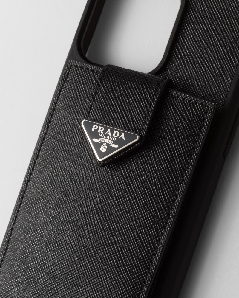 Prada Saffiano leather cover for iPhone 15 Pro Max outlook