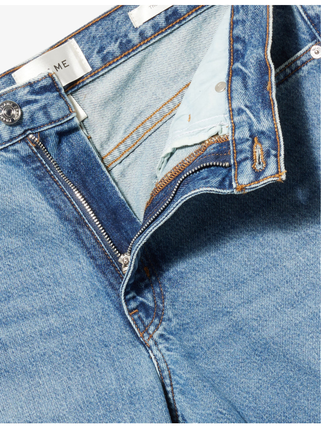The Hang five-pockets straight-leg mid-rise regenerative-denim jeans - 6