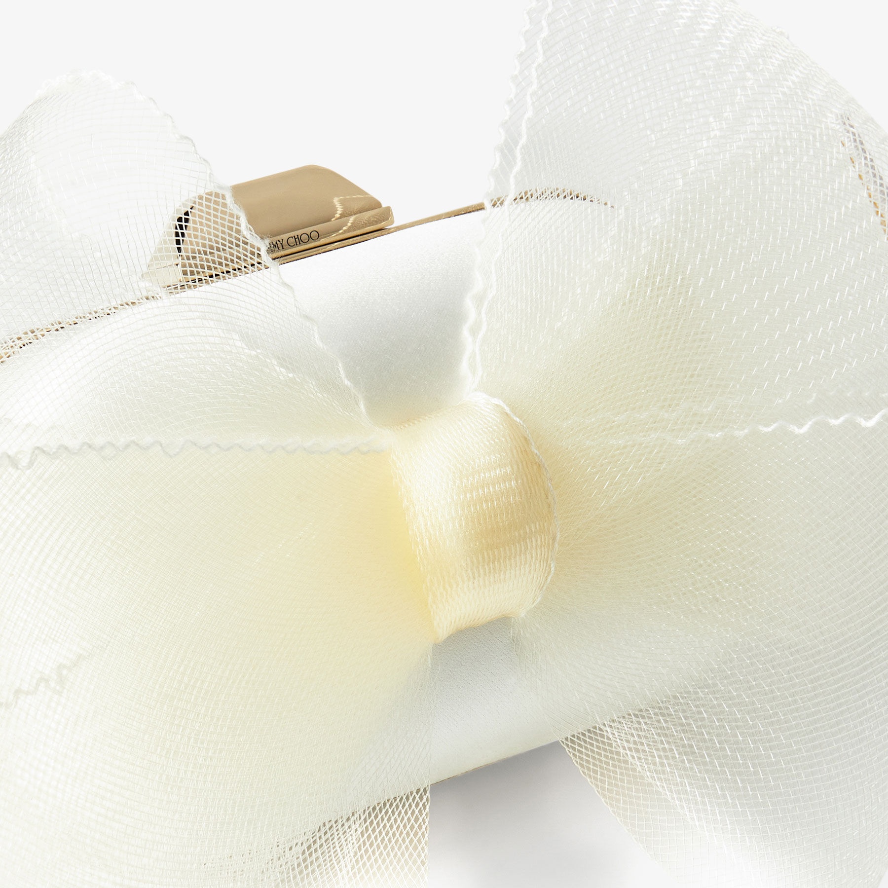 Micro Cloud
Latte Satin Mini Bag with Aveline Bow - 6