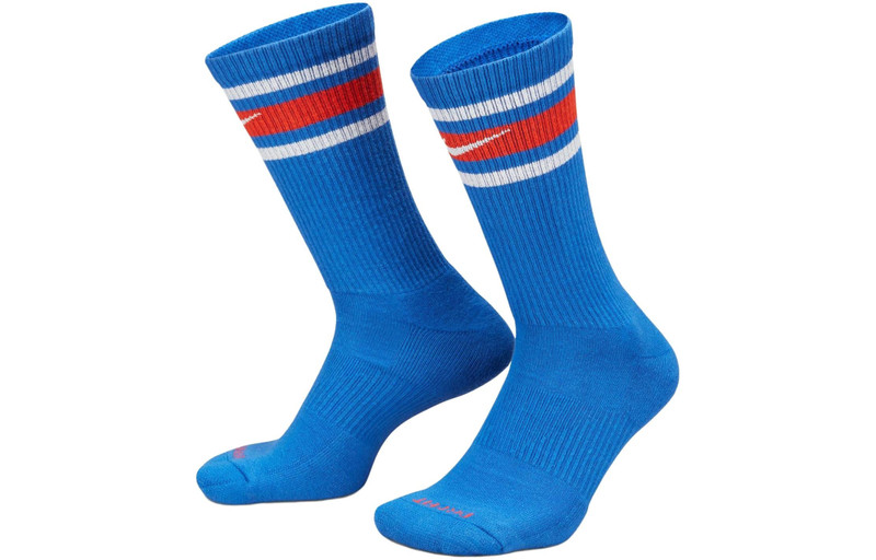 Nike Everyday Plus Cushion 3 Pack Crew Socks 'Blue beige' DX7665-904 outlook