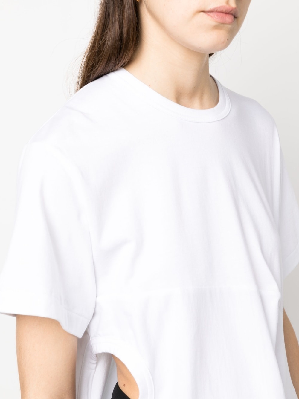 deconstructed short-sleeve cotton T-shirt - 5