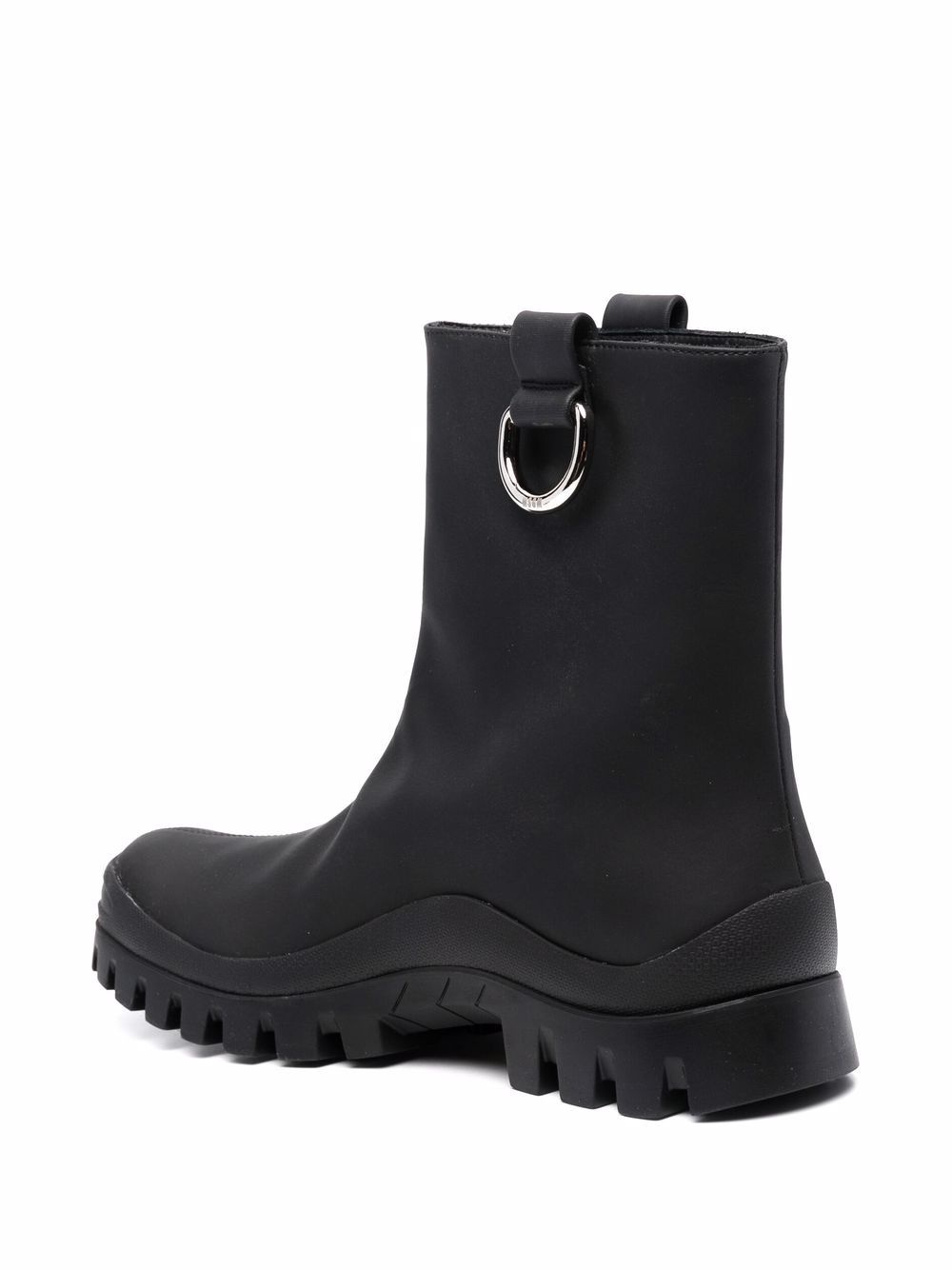 round-toe ankle leather boot - 3