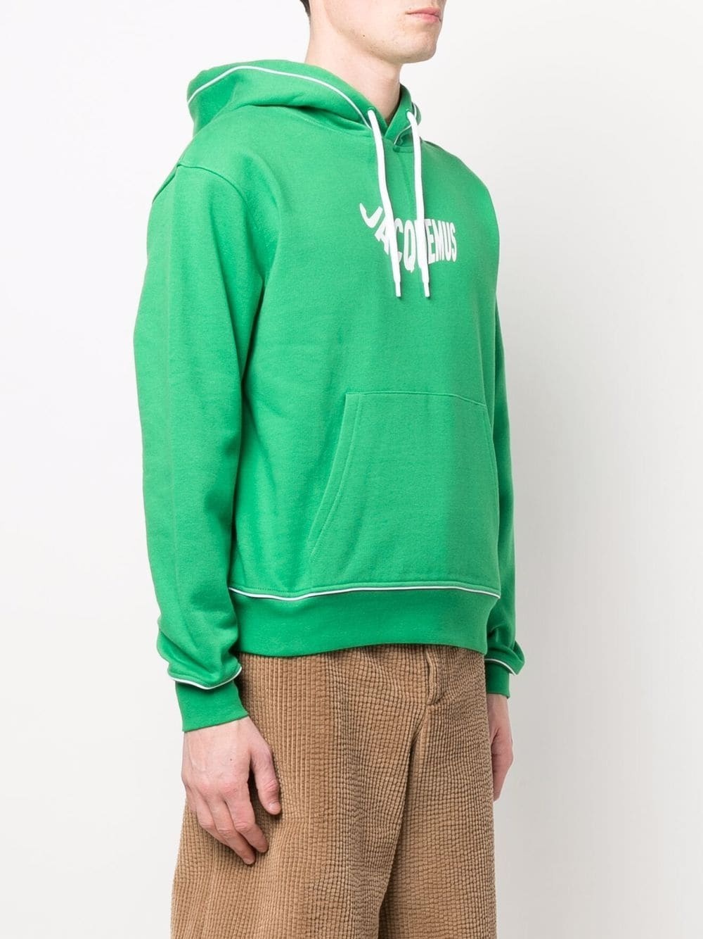 Wave logo-print organic-cotton hoodie - 3