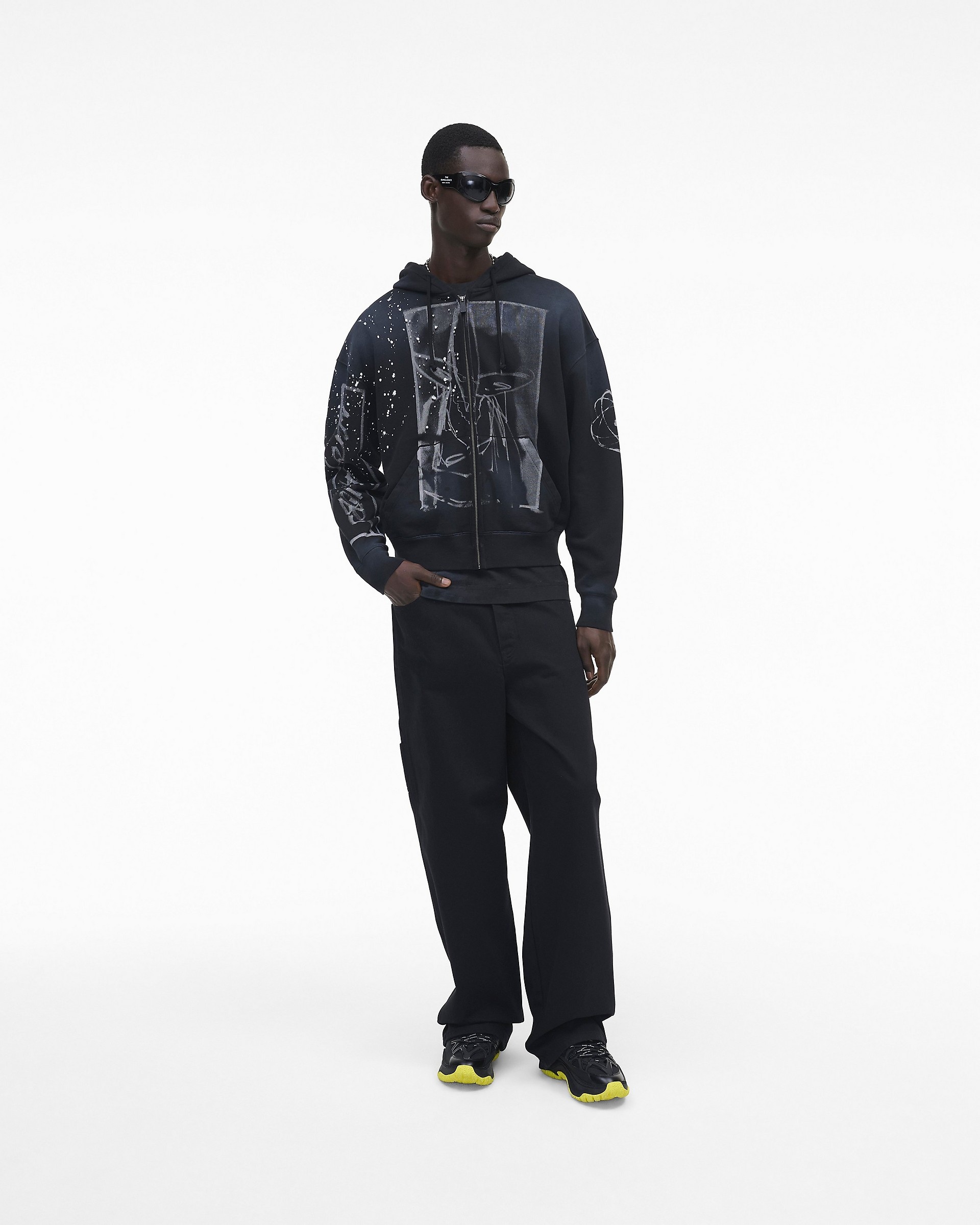 FUTURA X MARC JACOBS OVERSIZED ZIP HOODIE - 7