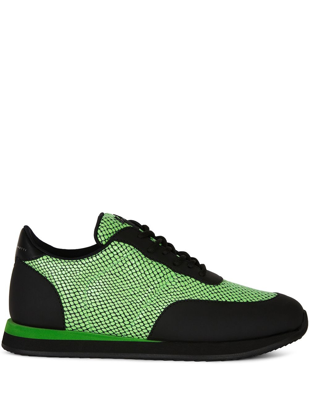 Jimi Running snakeskin-effect sneakers - 1