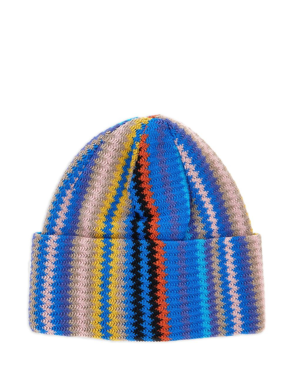 striped knit beanie - 1