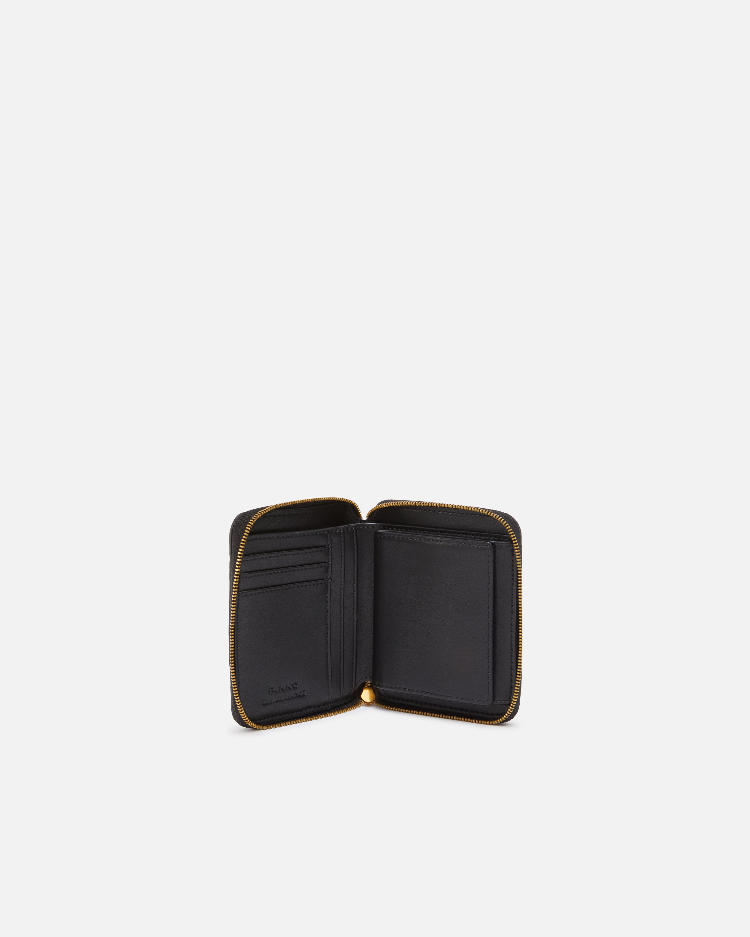 SQUARE LEATHER WALLET WITH DEBOSSED MONOGRAM MOTIF - 3