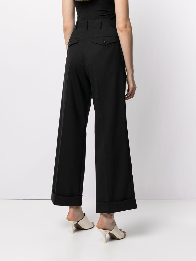 high-rise flared trousers 4