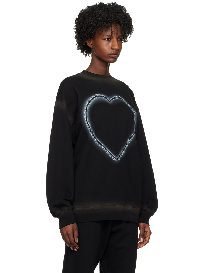 Black Heart Choker Sweatshirt 2