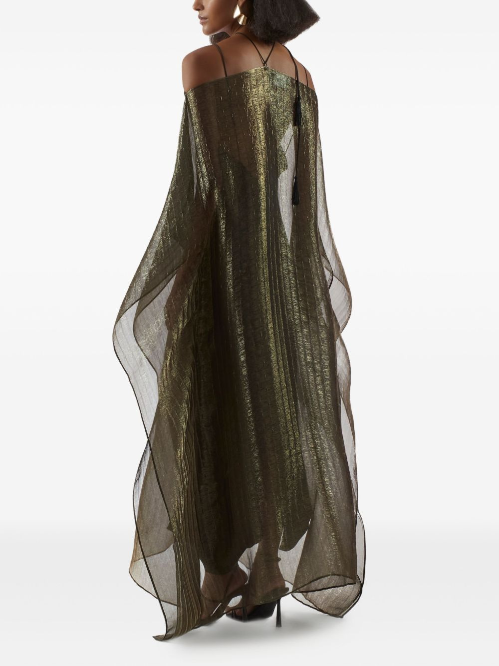 Sza Sza metallic pleated dress - 4