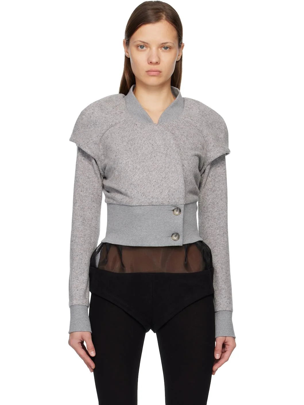 Gray Lauterbach Jersey Jacket - 1