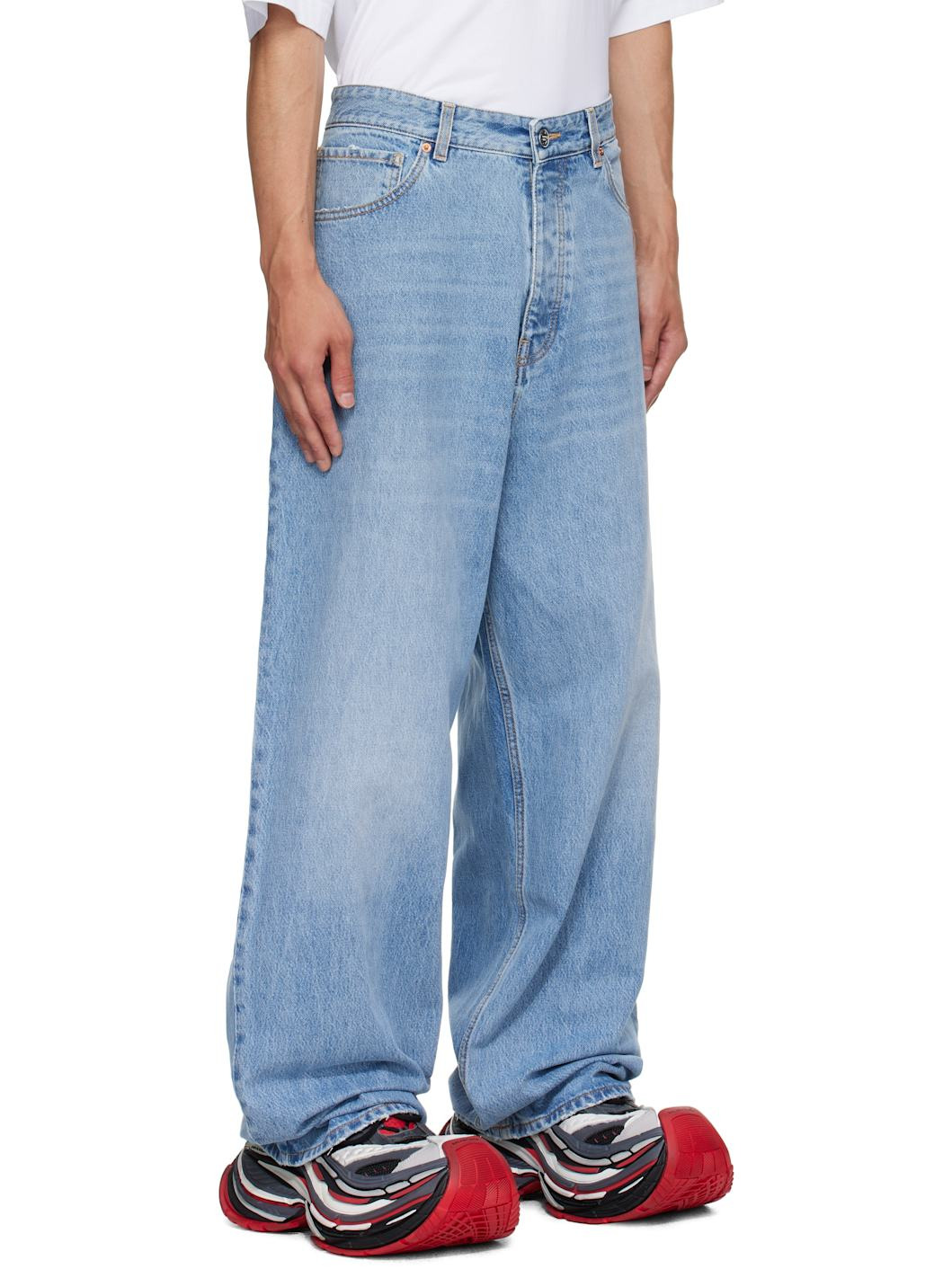 Blue Painted Anarchy Reworked Jeans - 2