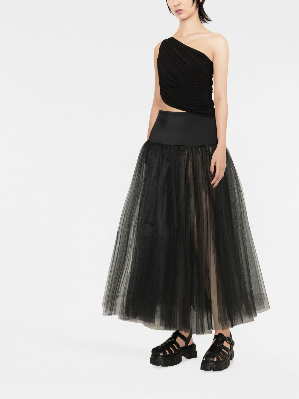 Diana ruched one-shoulder top - 2
