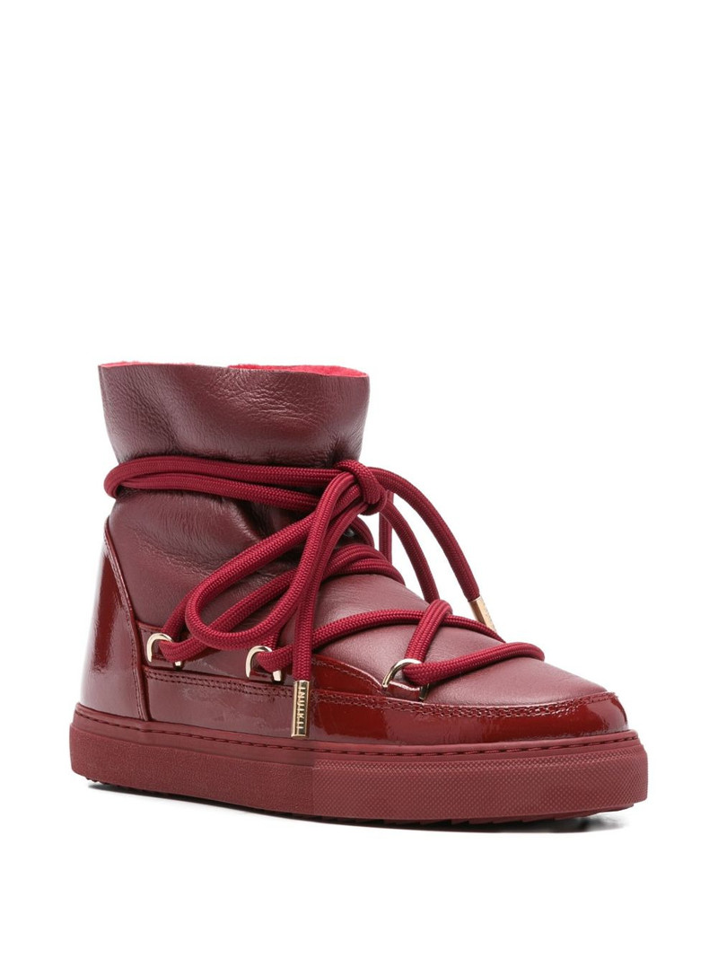 INUIKII leather lace-up boots outlook