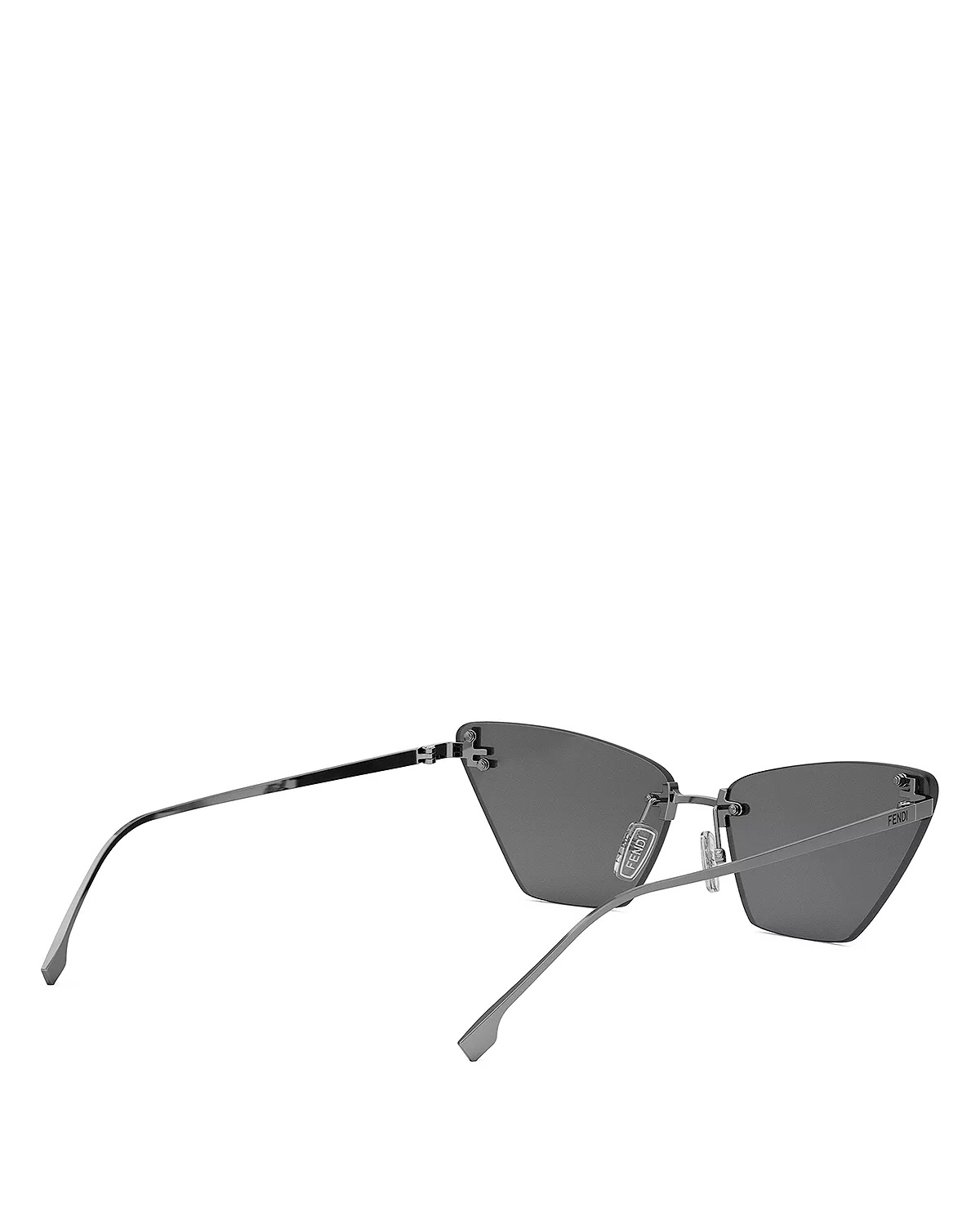 Metal First Crystal Cat Eye Sunglasses, 57mm - 5