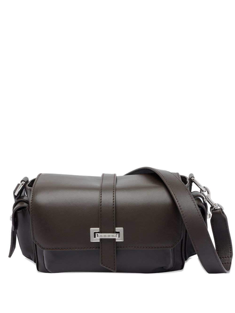 flap pocket shoulder bag - 1