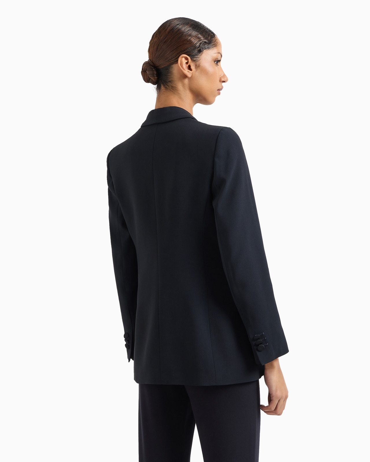 Envers-satin, shawl-collar jacket - 3