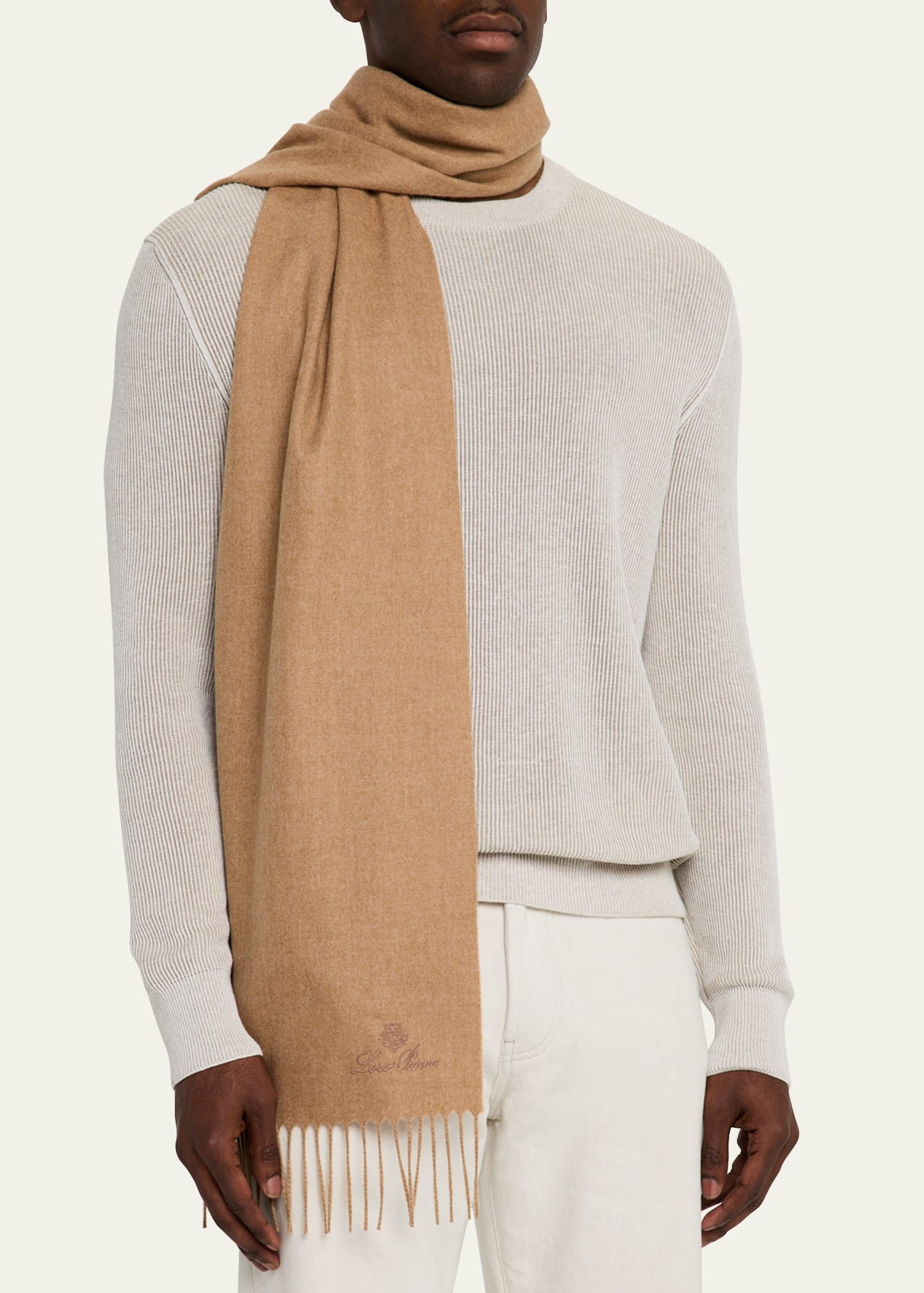 Men's Leggera Grande Unita Cashmere Scarf - 3
