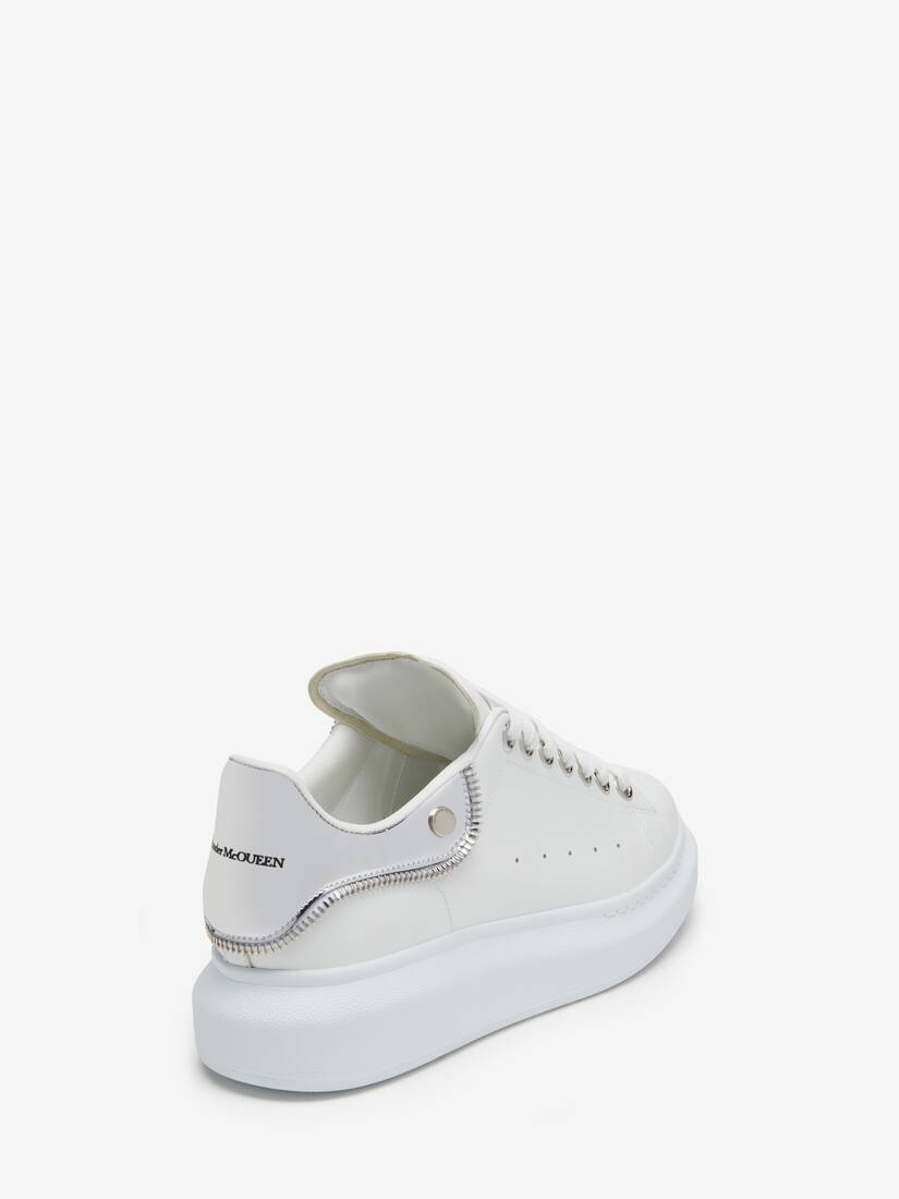 Women's Oversized Sneaker in White/silver - 3