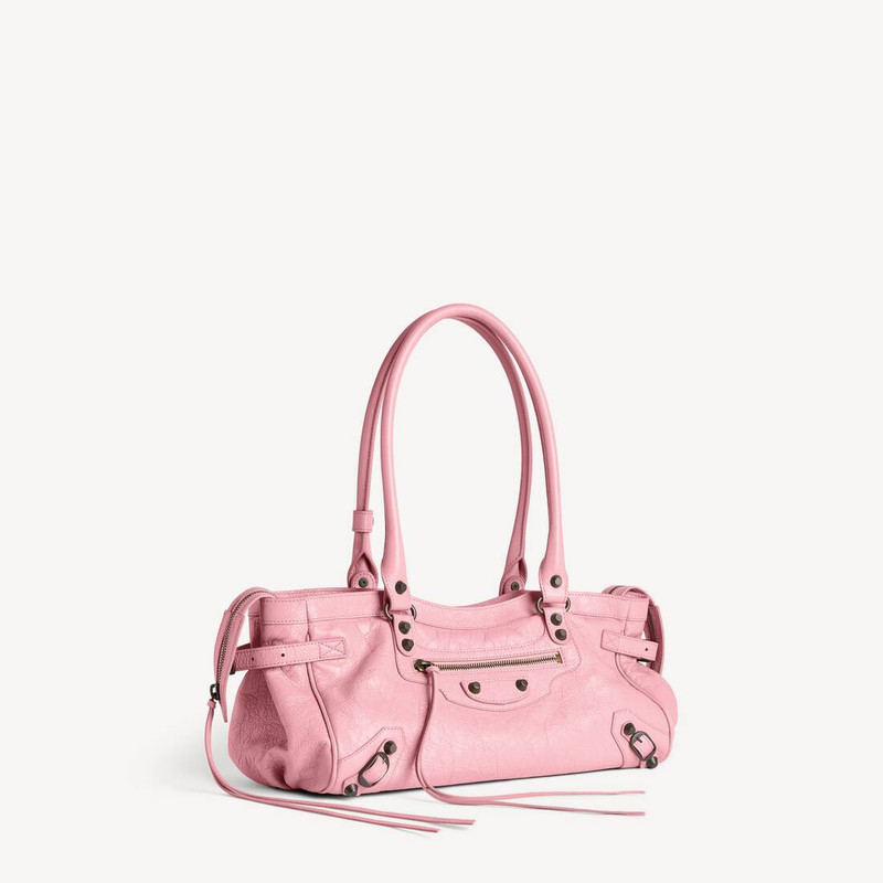 BALENCIAGA Women's Le City Bag East-west in Vintage Pink outlook