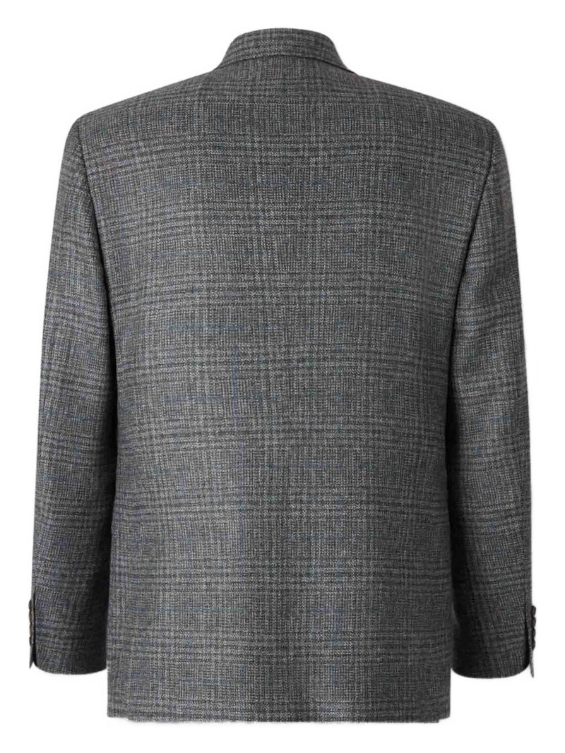 Canali checked single-breasted blazer outlook