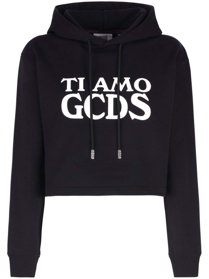 Ti Amo cropped hoodie - 1