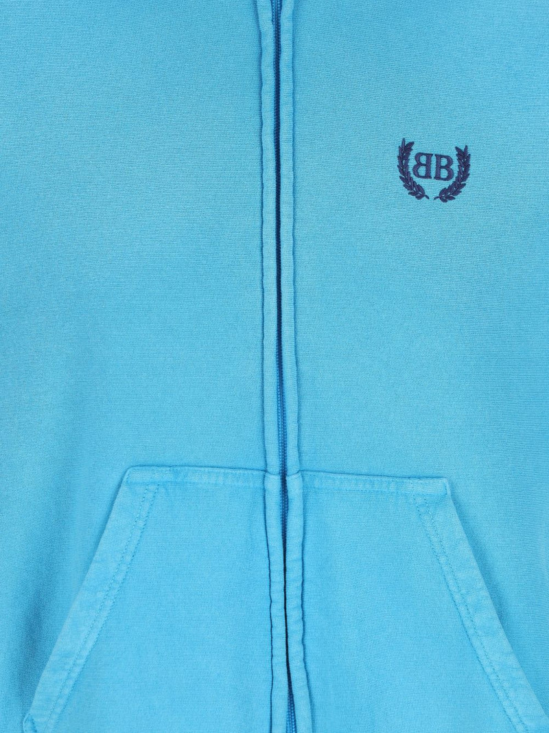 hooded zip-fastening sweatshirt 3
