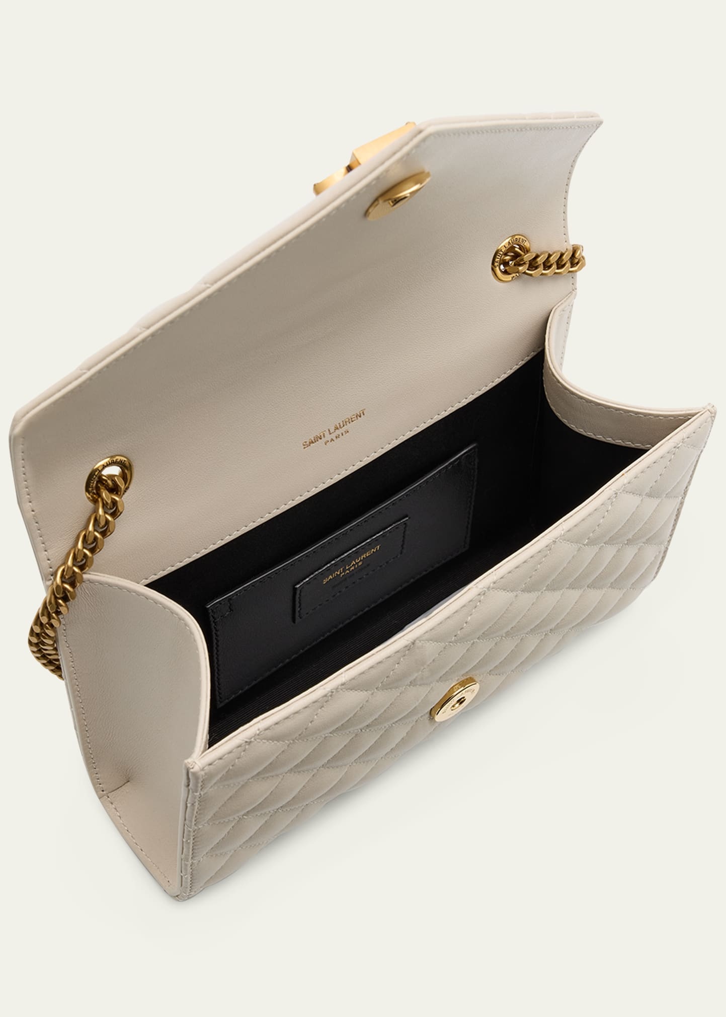 Envelope Triquilt Small YSL Shoulder Bag in Smooth Leather - 4