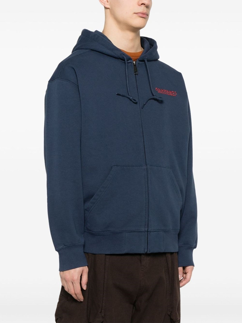 Carhartt Logo cotton zipped hoodie outlook