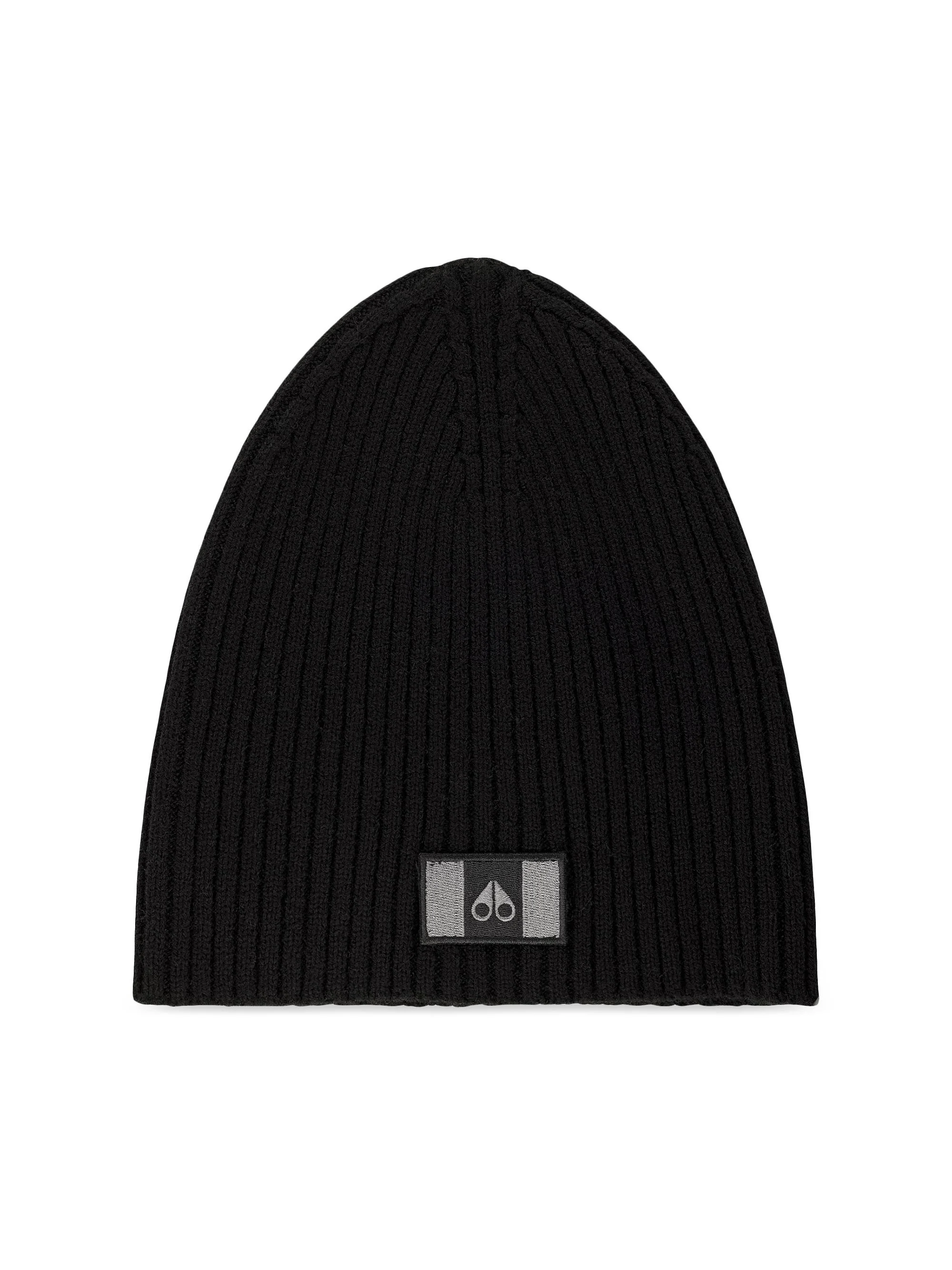 Men's Moose Flag Beanie - Black - 1