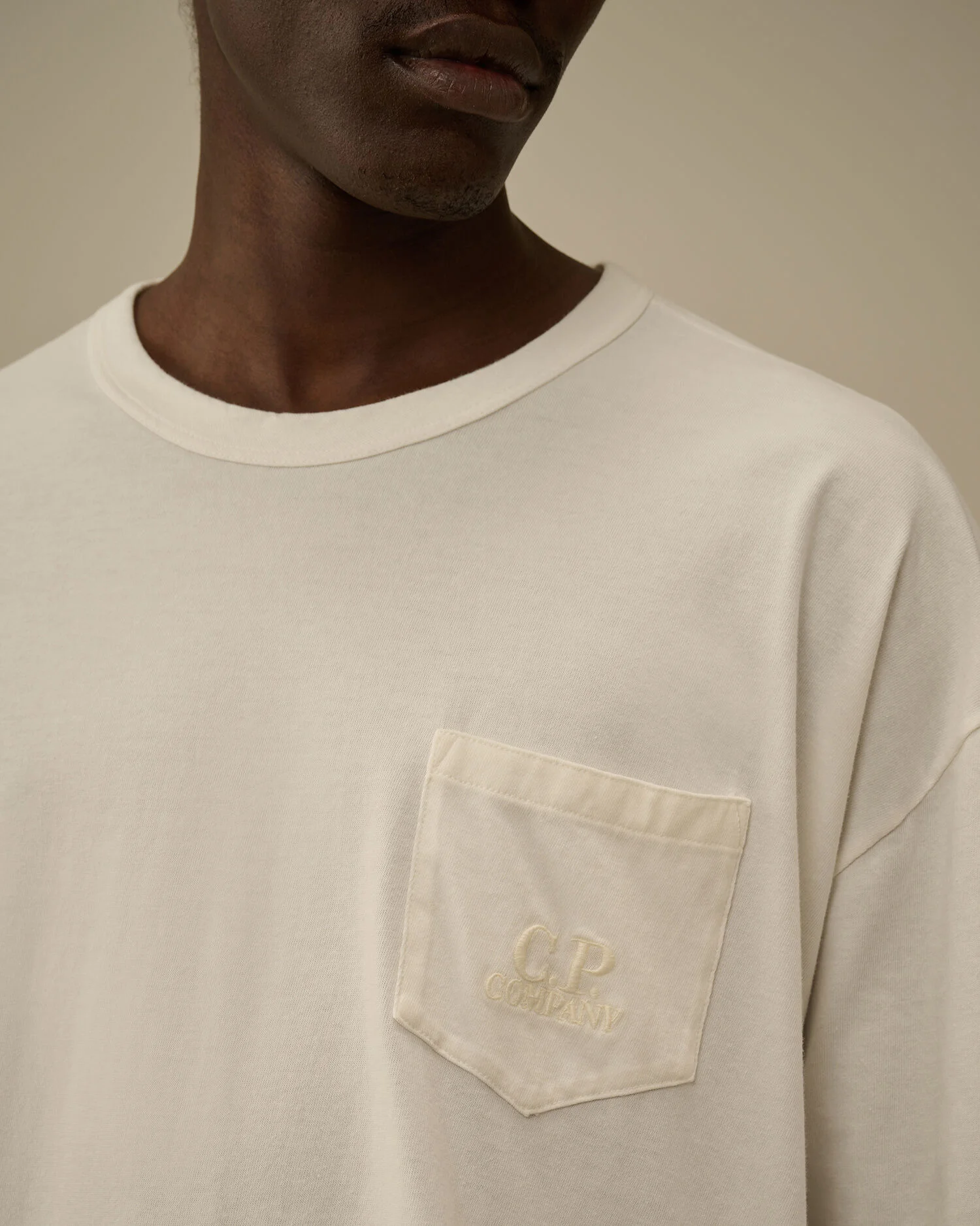 C.P. Company 20/1 Jersey Short Sleeve Boxy Chest Pocket T-Shirt
