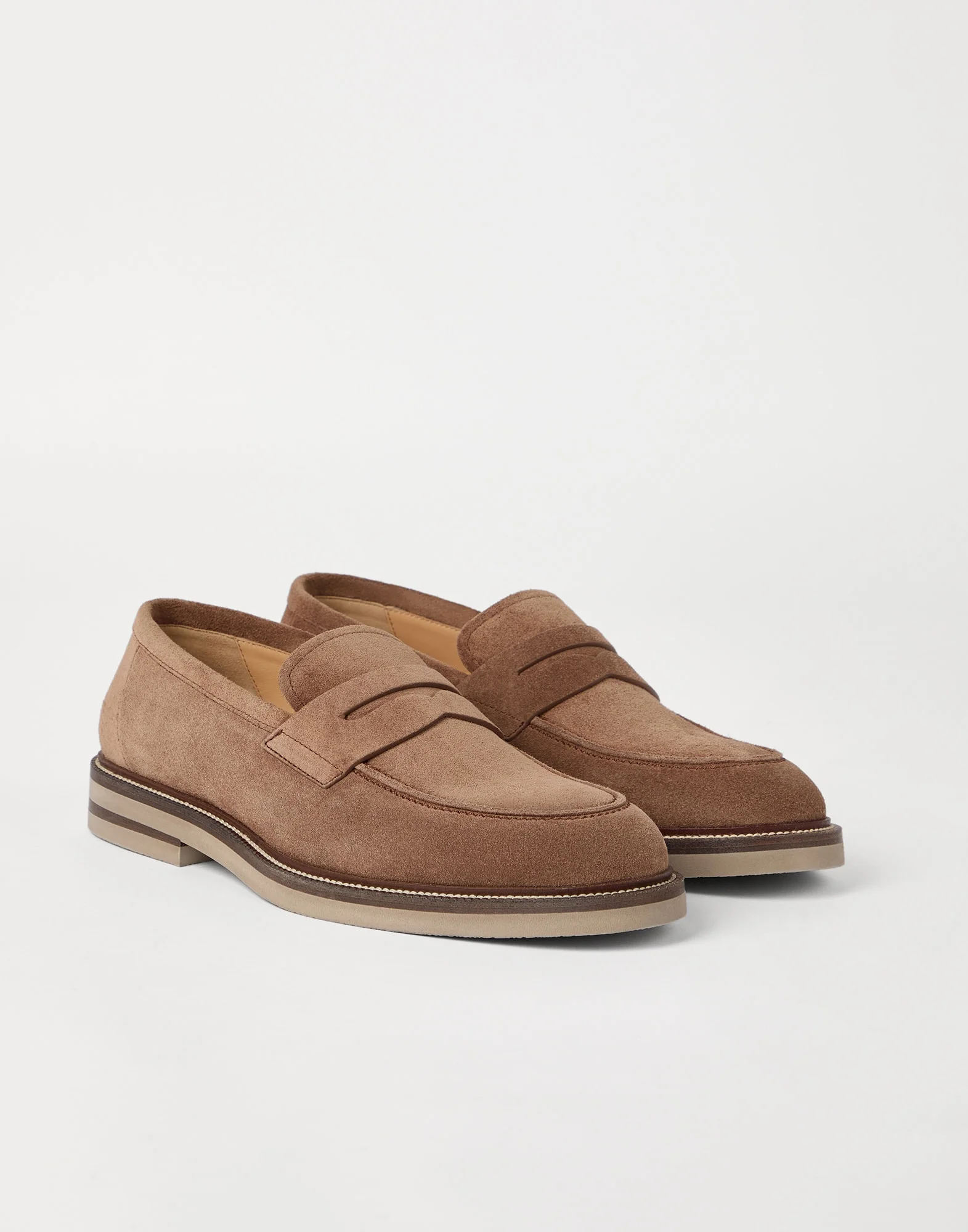 Suede penny loafers - 1
