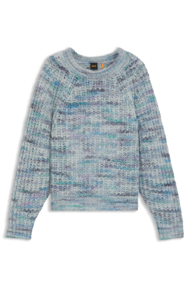 ALPACA-BLEND RELAXED-FIT SWEATER WITH MULTICOLORED YARNS 1