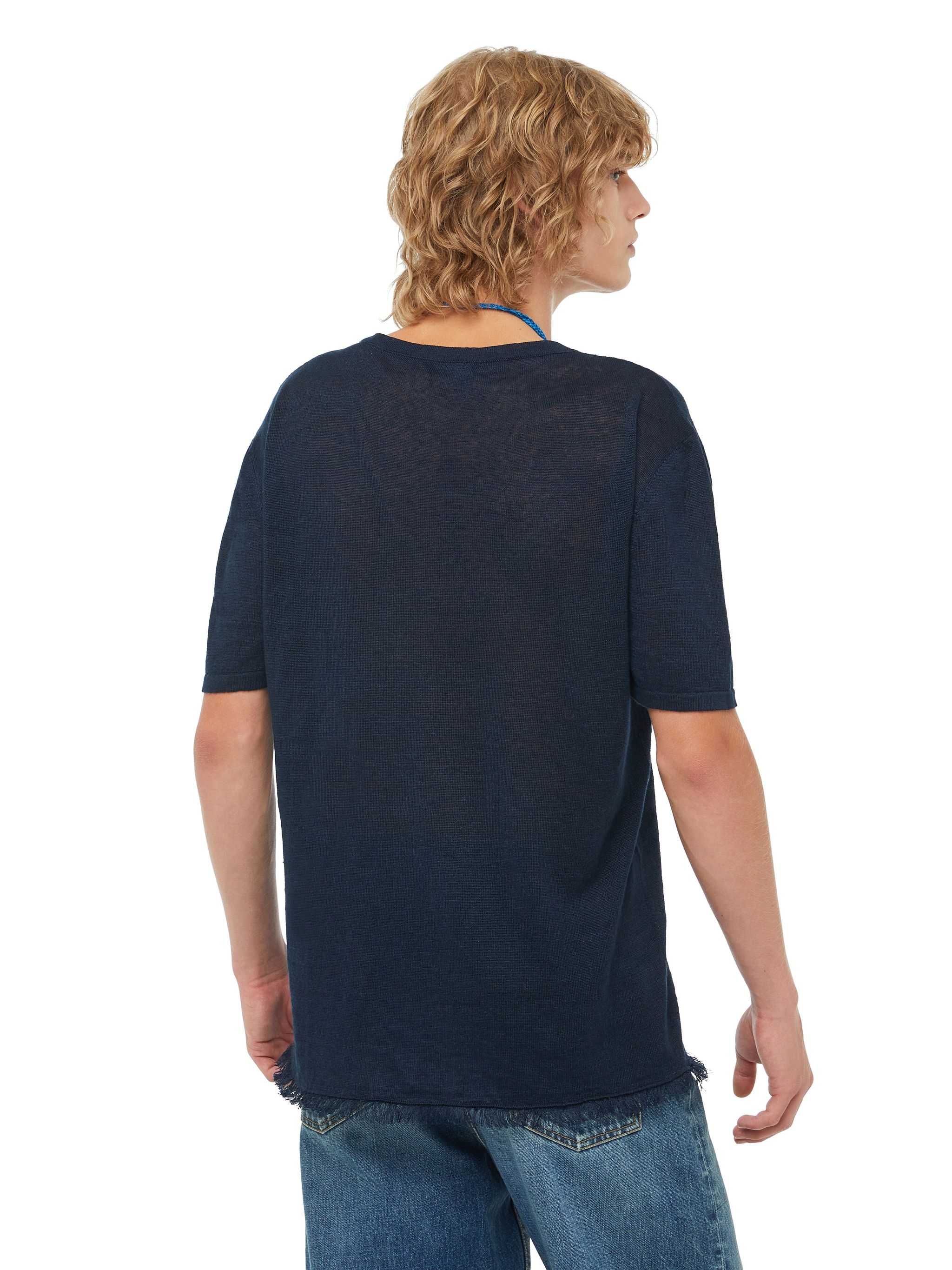 Linen Knit T-Shirt - 8