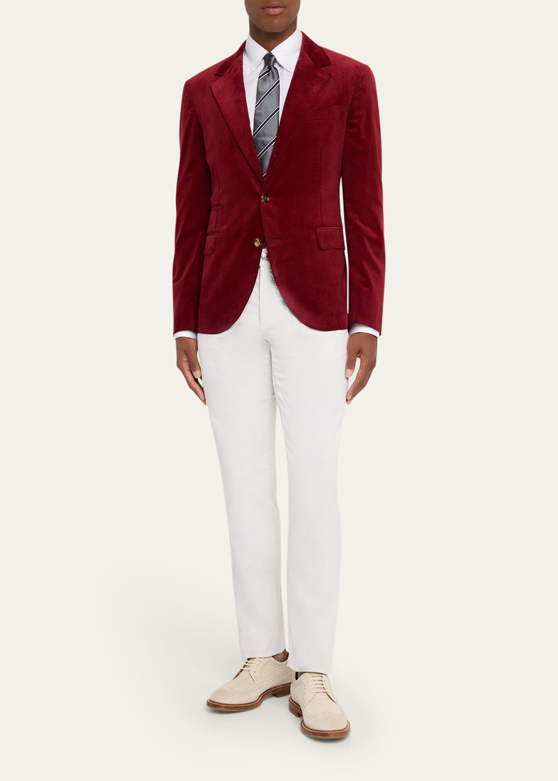 Brunello Cucinelli Men's Sea Island Cotton Corduroy Deconstructed Blazer outlook