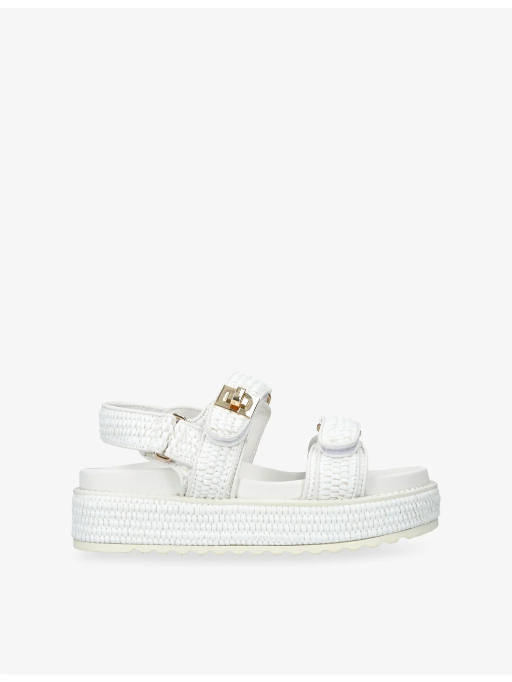 Bigmona Raffia Flat Sandals - 1