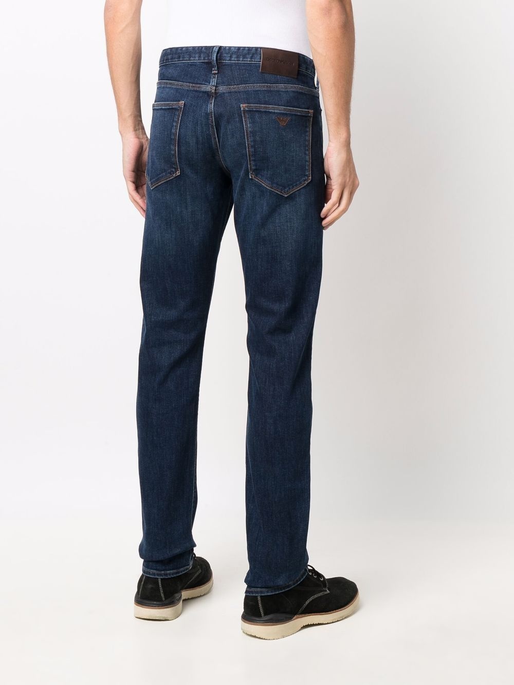 mid-rise straight leg jeans - 4
