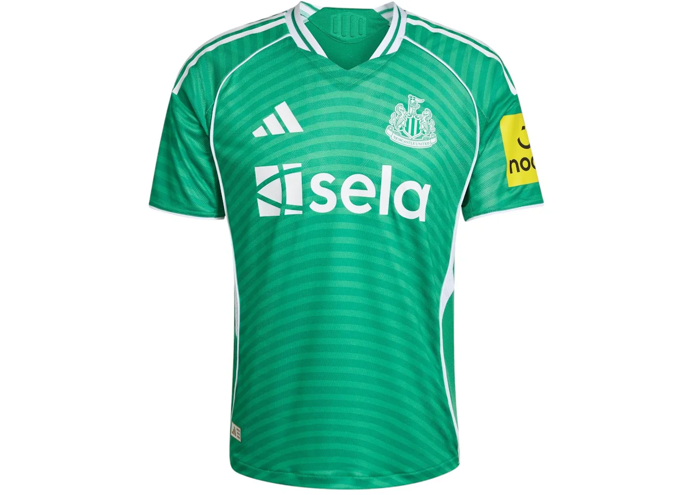 adidas Newcastle United FC 25/26 Away Authentic Jersey Team Green White - 1